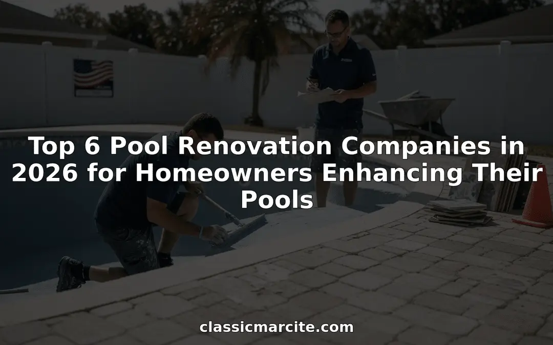 Top 6 Pool Renovation Companies in 2026 for Homeowners Enhancing Their Pools