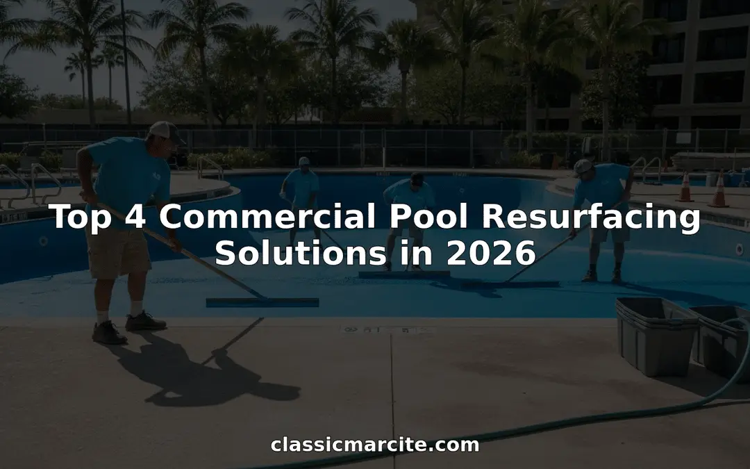 Top 4 Commercial Pool Resurfacing Solutions in 2026
