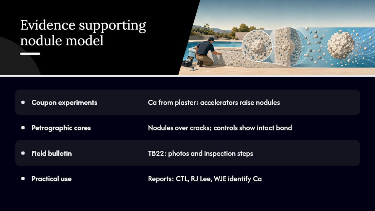 Key industry research and lab case studies that support the nodule model — overview diagram