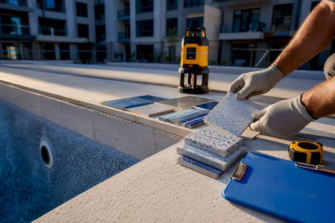 Apartment pool renovation planning site